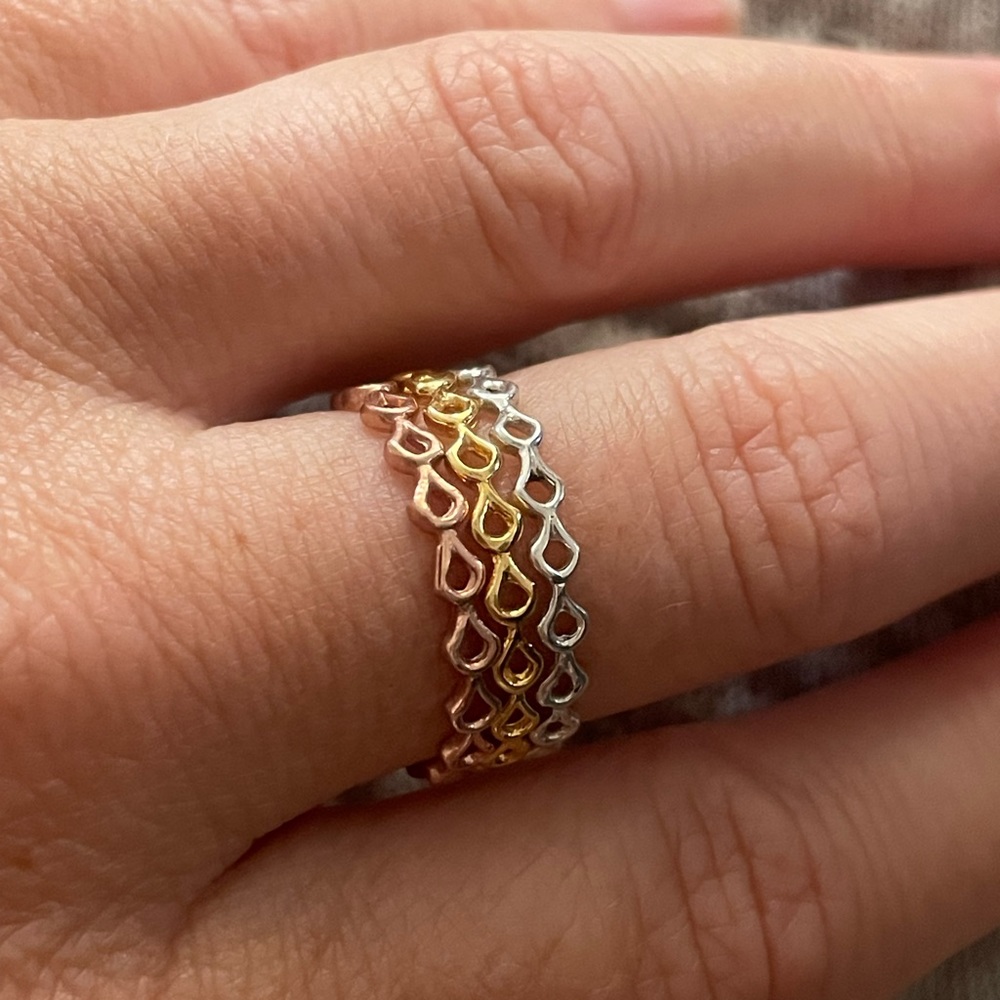 Keani Hawaii Enamerred stacking rings from Maui Hawaii